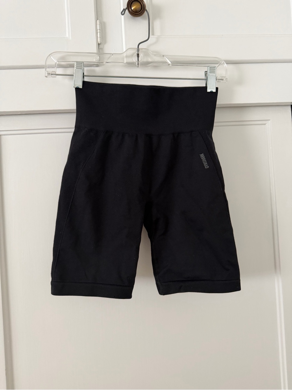 Gymshark Black Active Bike Shorts-Small